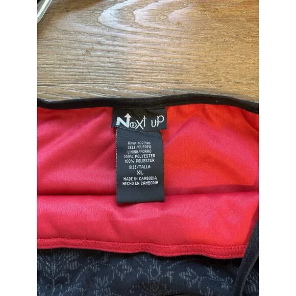 VTG Y2K Sheer Metallic Floral Over Lay Spaghetti Slip Dress Whimsy HOC - Picture 2 of 7